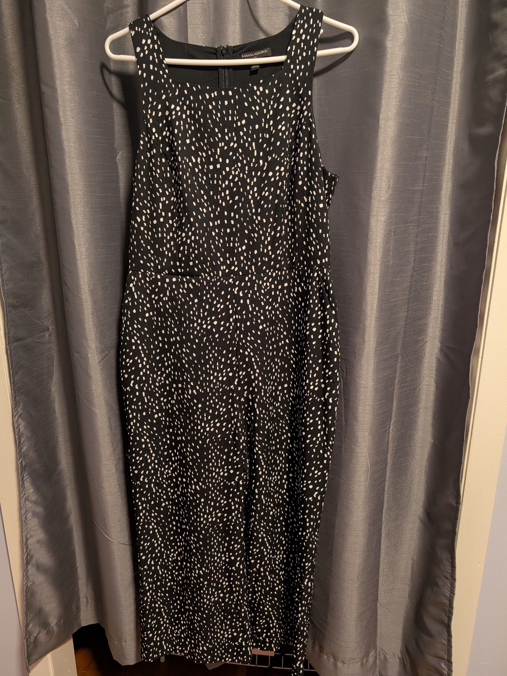 Black And White Sleeveless Jumpsuit